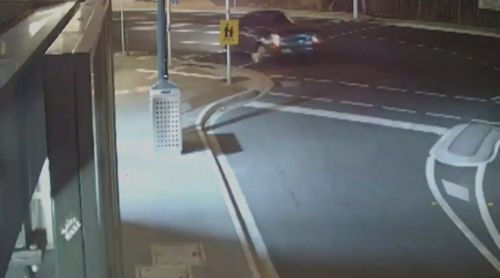 Police have released CCTV of the Ford ute believed to be responsible for the hit-run. (Victoria Police)