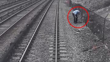 The boy was rescued from the tracks by a transport worker.