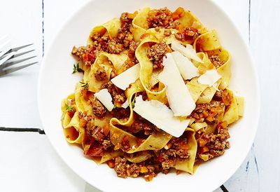 Lamb and thyme pappardelle
