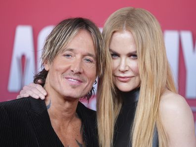 Keith Urban and Nicole Kidman at the 60th annual Academy of Country Music Awards on Thursday, May 8, 2025, in Frisco, Texas. 