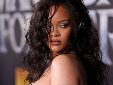 Rihanna attends the Black Panther: Wakanda Forever World Premiere at the El Capitan Theatre in Hollywood, California on October 26, 2022. 