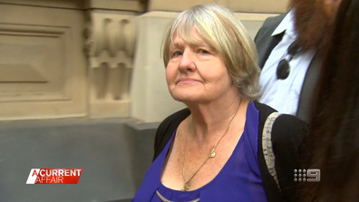 Vanessa Amorosi's mother outside court.