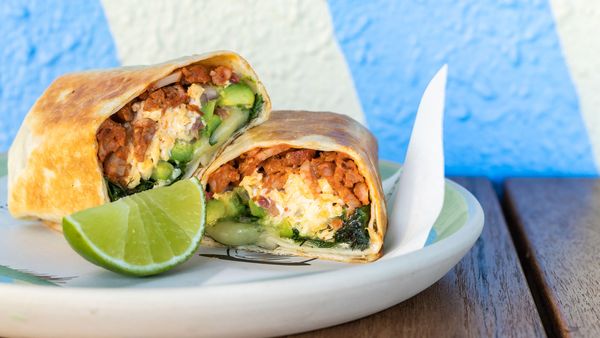 chorizo breakfast burrito