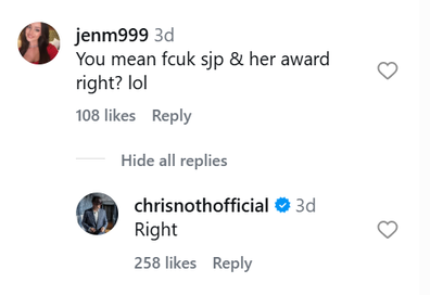 Christopher Noth Sarah Jessica Parker dig 