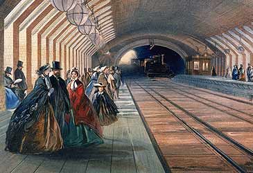 When was London's Metropolitan Railway, the world's first underground line, opened?