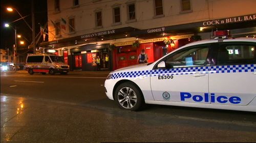A man was charged with affray after kicking out a glass window at the Cock n' Bull Hotel on Ebley Street. (9NEWS)