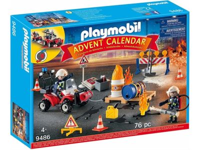 Playmobil Construction Site Fire Rescue Advent Calendar