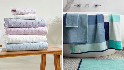10 fresh and fun towels to brighten your bathroom on a budget