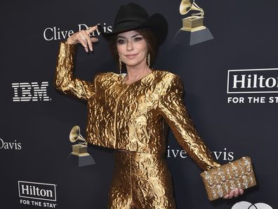 Shania Twain at the Pre-Grammy Gala on Saturday, February 3, 2024, in Beverly Hills, California