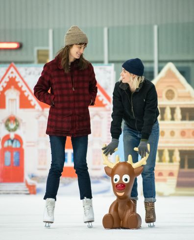 The Happiest Season's Kristen Stewart and Mackenzie Davis