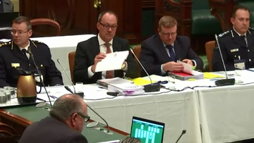 A South Australian state Labor MP has been left red-faced after being caught playing computer games during a parliamentary hearing.