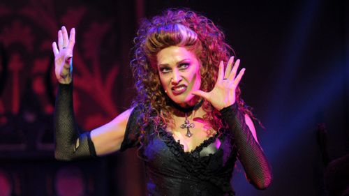 Erika Heynatz performs as Magenta in The Rocky Horror Show. (AAP)