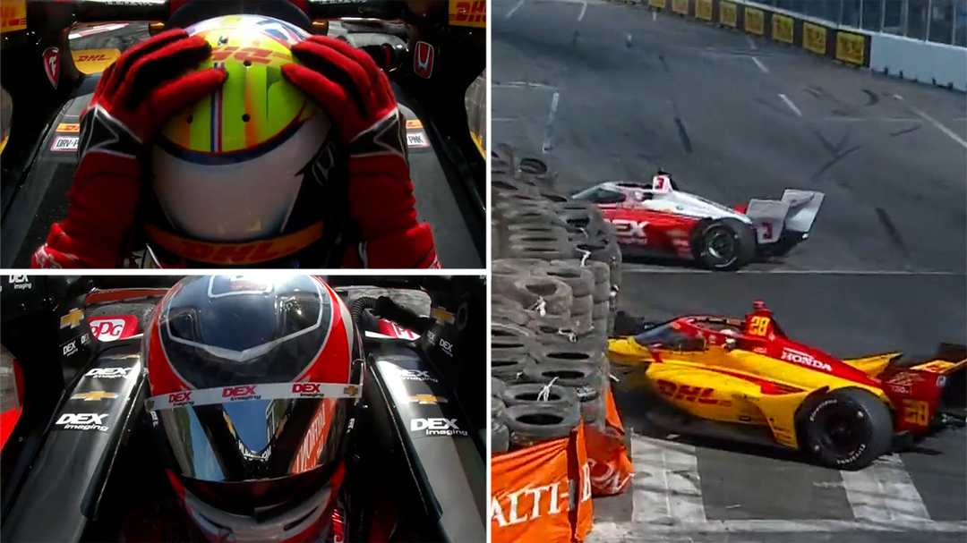 'You deserve better': Scott McLaughlin's raw admission after losing IndyCar race lead in clumsy crash