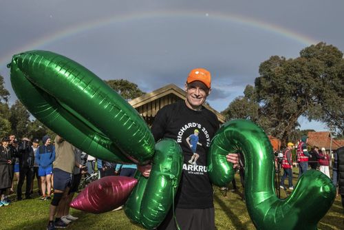 Scolyer set the goal of 250 Parkruns after his diagnosis.