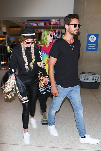 Scott Disick and Bella Thorne are seen at LAX on May 22, 2017 in Los Angeles, California. 