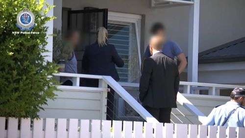 Police attended a home in Balgowlah at midday yesterday.