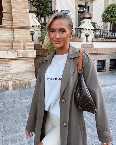 Love Island's Molly-Mae Hague wears huge shades as she's accompanied by a  beefy security guard to her hotel after arriving back from Majorca