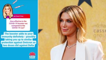 NSW Health Instagram post and Delta Goodrem