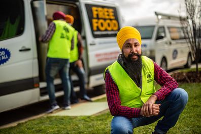 Manpreet Singh, vice president of Sikh Volunteers Australia.