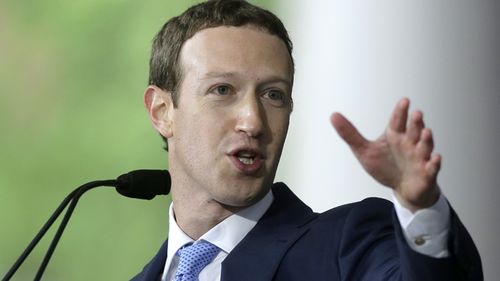 Mark Zuckerberg delivers the commencement address at Harvard University.