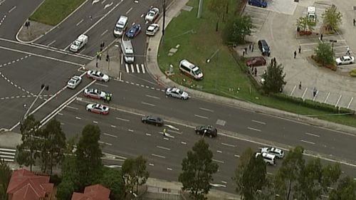 The shooting occurred on the corner of Fifteenth Avenue and Cowpasture Road in West Hoxton. (9NEWS)