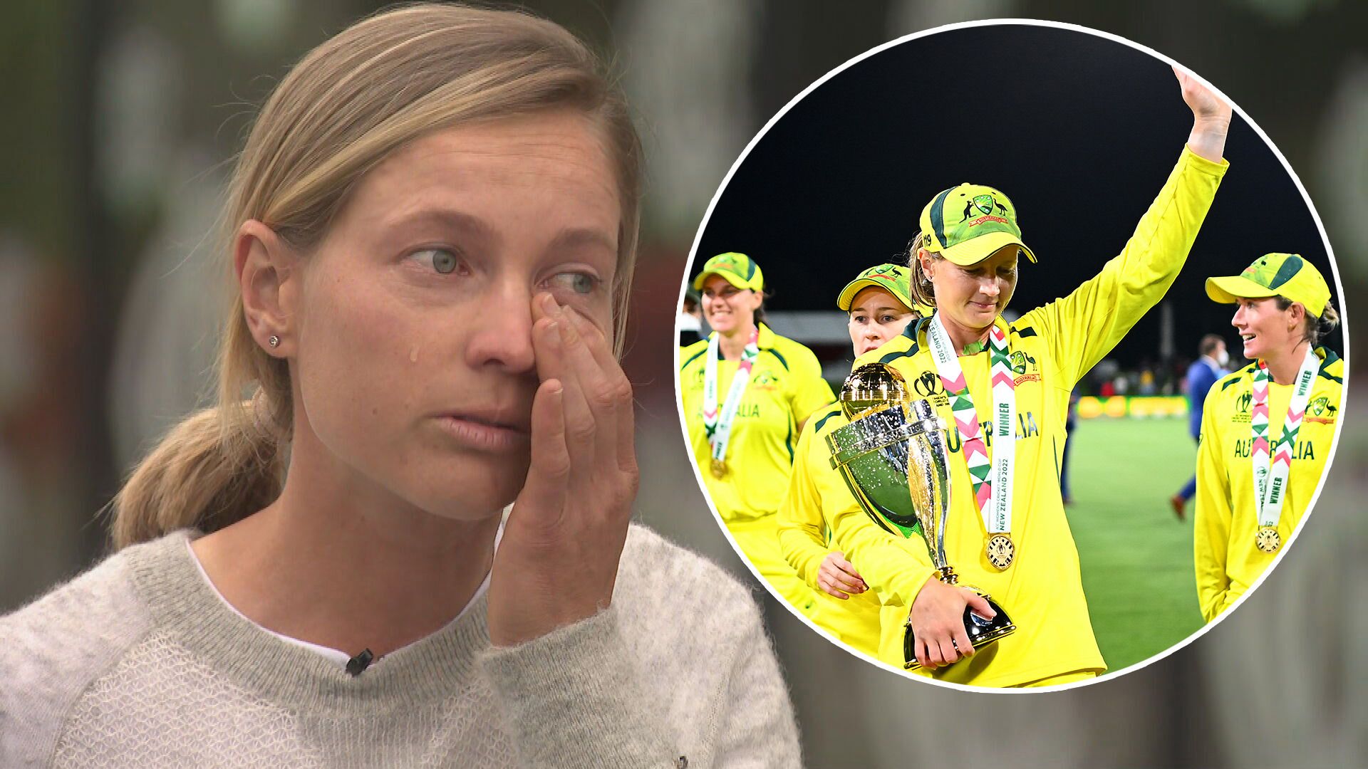 An emotional Meg Lanning announces her retirement from international cricket.