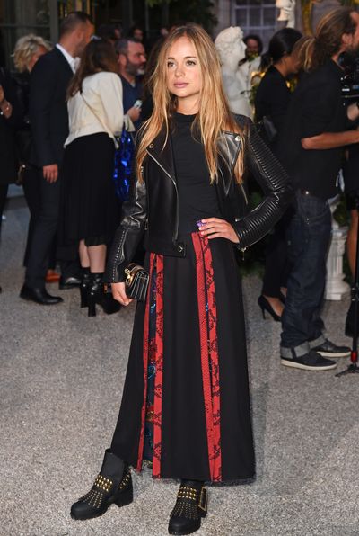 Lady Amelia Windsor wearing Burberry at the Burberry September 2016 show during London Fashion Week September, 2016