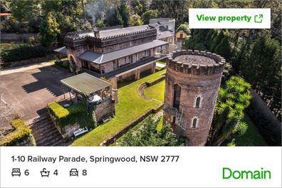blue mountains folly tower relic Domain listing unusual