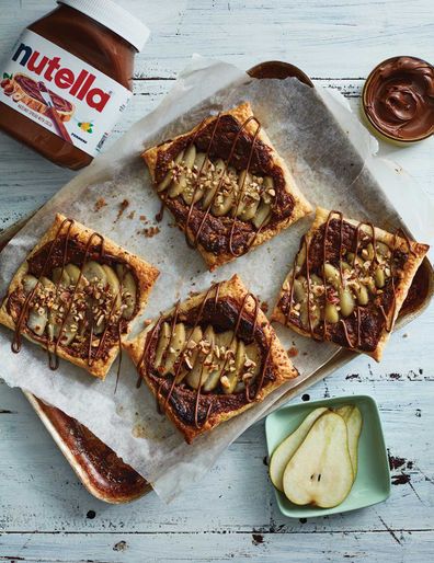 Pear and Nutella tart. Courtesy of Delicious Creations with Nutella