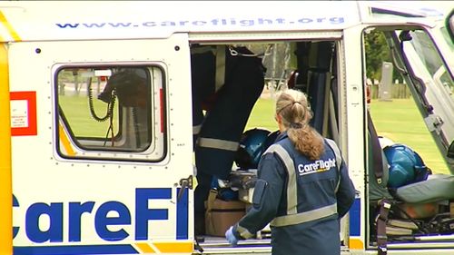 The sole survivor of the crash has been taken to hospital in a critical condition. (9NEWS)