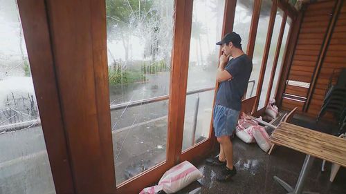 Queensland Police will increase patrols in cyclone-affected areas after businesses were targeted by vandals overnight.