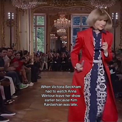 Anna Wintour forced to leave Victoria Beckham paris fashion Week 2024 show early