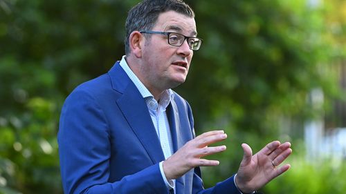 Victorian Premier Daniel Andrews speaks to the media on March 23, 2020 in Melbourne, Australia. 