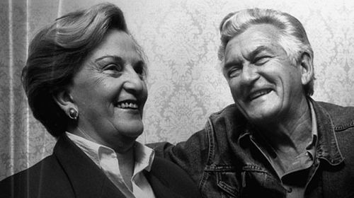 Hazel Hawke with her then husband and former prime minister Bob Hawke. (AAP)