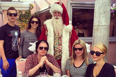 "Loved running into Santa Claus again today at The BHH."