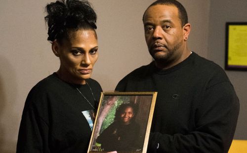 Elizabeth Alvarado and Rob Mickens, parents of gang victim and US school student Nisa Mickens. (Getty).