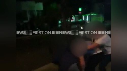 The attack occurred just metres from the Cronulla police station. (Supplied)