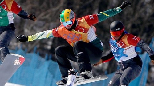 The 22-year-old negotiated the course as his competitors crashed out to seal silver, and Australia's third of the games (AAP).