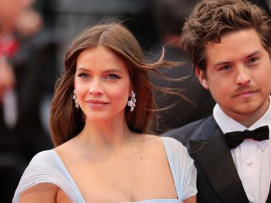 Barbara Sprouse and Dylan Sprouse attend the "Histoires Parallèles (Parallel Tales)" screening during the 79th annual Cannes Film Festival at Palais des Festivals on May 14, 2026 in Cannes, France.