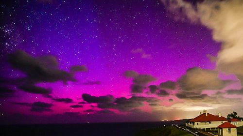 The aurora australis on January 20 as captured by Byron Bay local Sarah Archibald.