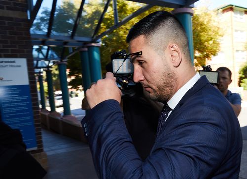 Salim Mehajer enters Burwood Court today. Picture: AAP