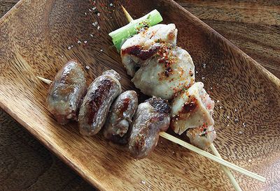 Barbecued chicken yakitori