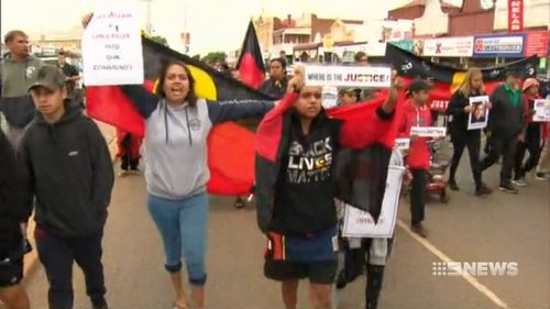 The man, who sparked this riot in Kalgoorlie, Western Australia, was released from prison today on parole after serving 19 months behind bars. Picture: 9NEWS.