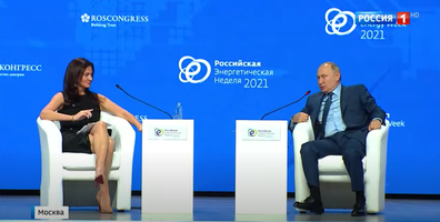 Hadley Gamble and Vladimir Puting interview at Russian Energy Week in Moscow.