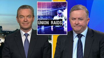 TODAY: Pyne and Albo clash over AWU raids tipoff
