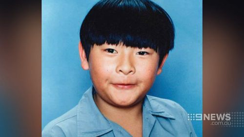 Andrew Chan as a schoolboy at Homebush Boys High School. (9NEWS)
