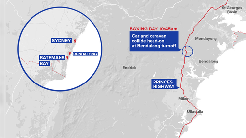 The crash took place on the Princes Highway at Mondayong.