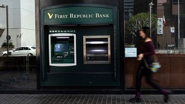 A First Republic Bank ATM in Los Angeles