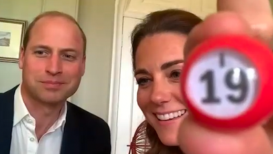 The Duke and Duchess call out Bingo numbers.