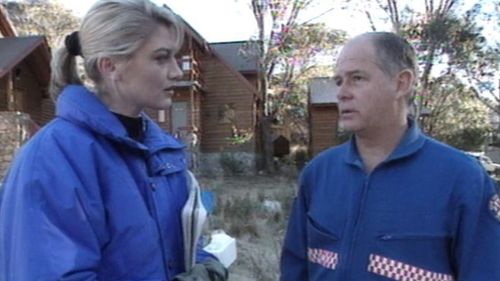 60 Minutes Tara Brown reporting on the landslide in 1997. (60 Minutes)